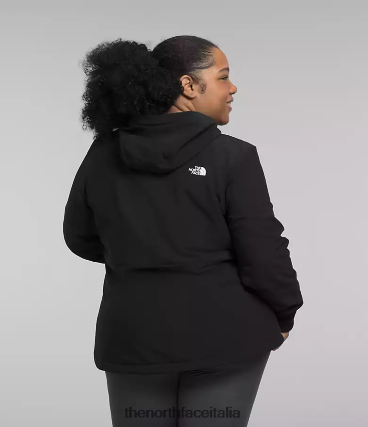 The North Face vestiario 460N8D246 grazie nero donne più la felpa con cappuccio Shelbe Raschel