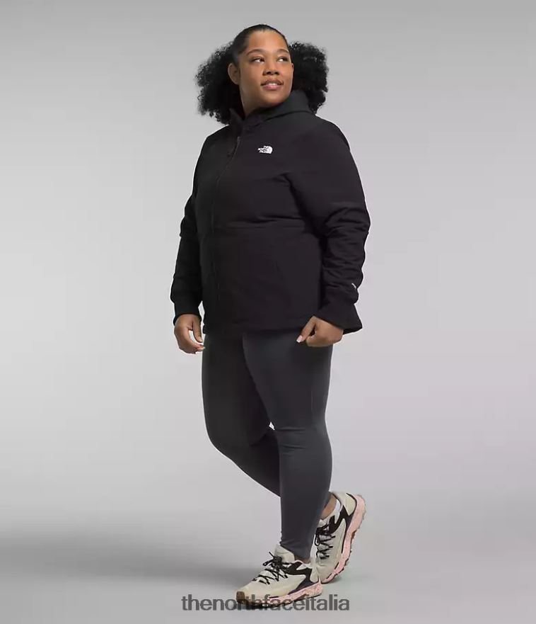 The North Face vestiario 460N8D246 grazie nero donne più la felpa con cappuccio Shelbe Raschel