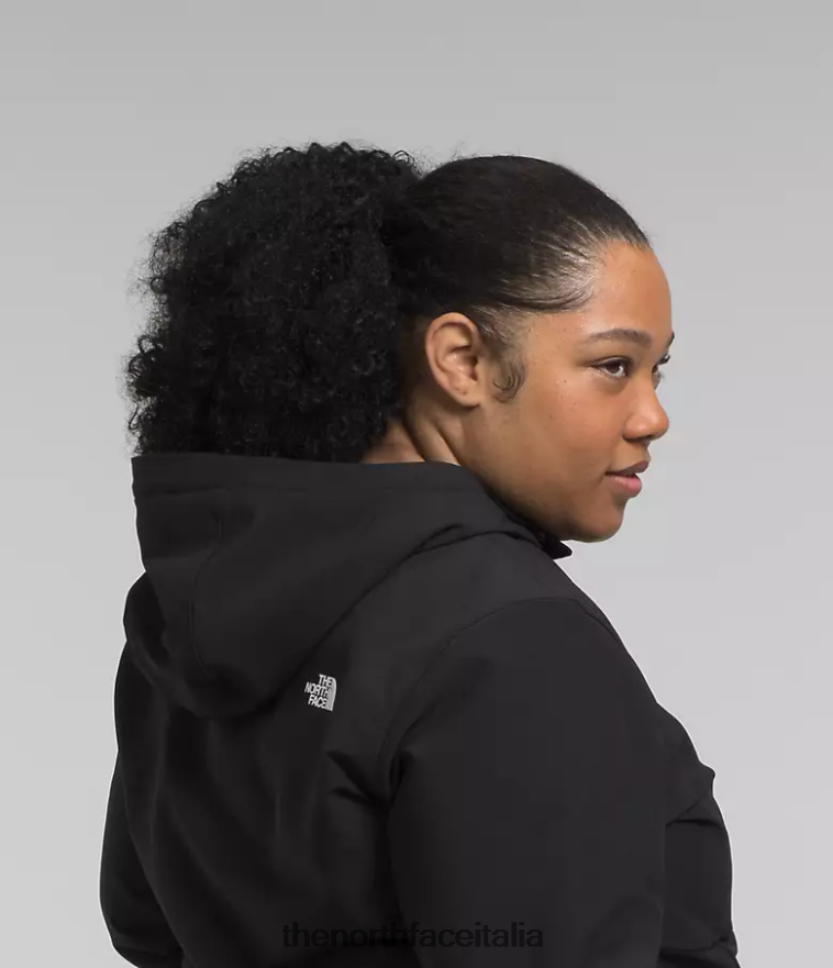 The North Face vestiario 460N8D246 grazie nero donne più la felpa con cappuccio Shelbe Raschel