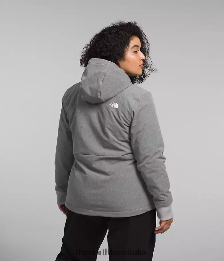 The North Face vestiario 460N8D247 tnf grigio erica medio donne più la felpa con cappuccio Shelbe Raschel