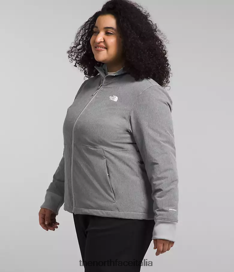 The North Face vestiario 460N8D247 tnf grigio erica medio donne più la felpa con cappuccio Shelbe Raschel