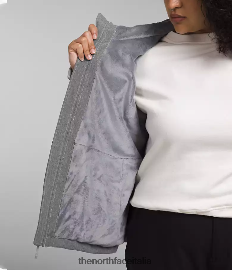 The North Face vestiario 460N8D247 tnf grigio erica medio donne più la felpa con cappuccio Shelbe Raschel