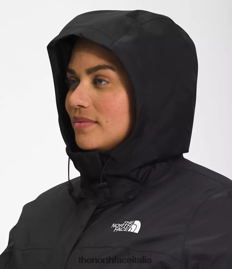 The North Face vestiario 460N8D435 grazie nero donne più parka antora