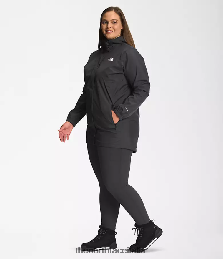 The North Face vestiario 460N8D436 grigio asfalto donne più parka antora