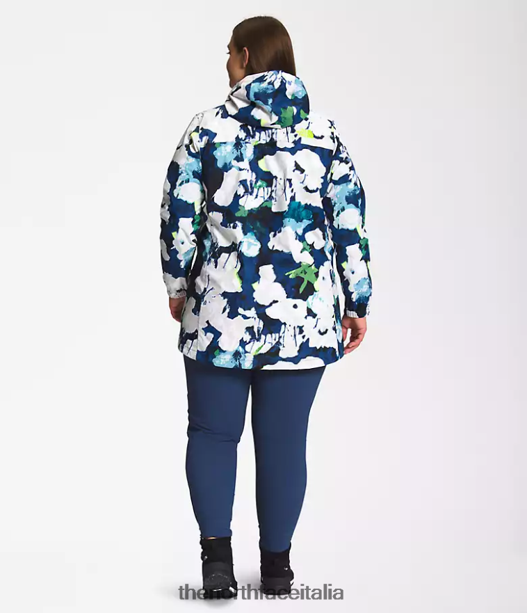 The North Face vestiario 460N8D437 stampa floreale astratta blu navy smm donne più parka antora
