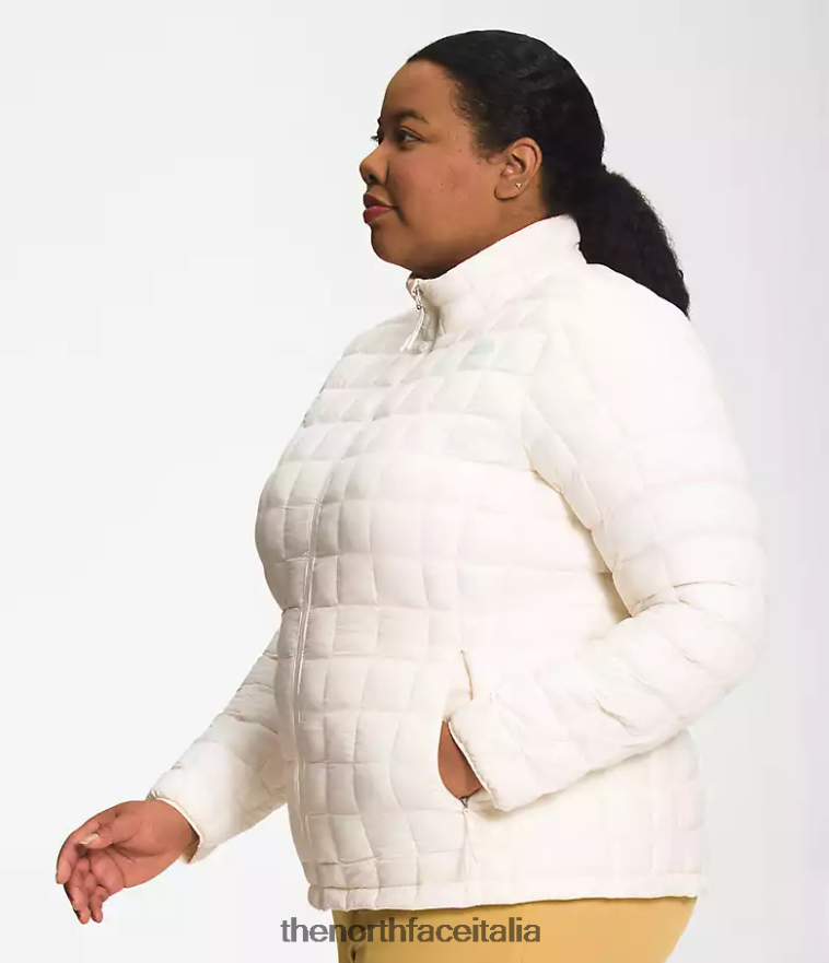 The North Face vestiario 460N8D53 gardenia bianca donne più giacca ecologica Thermoball 2.0