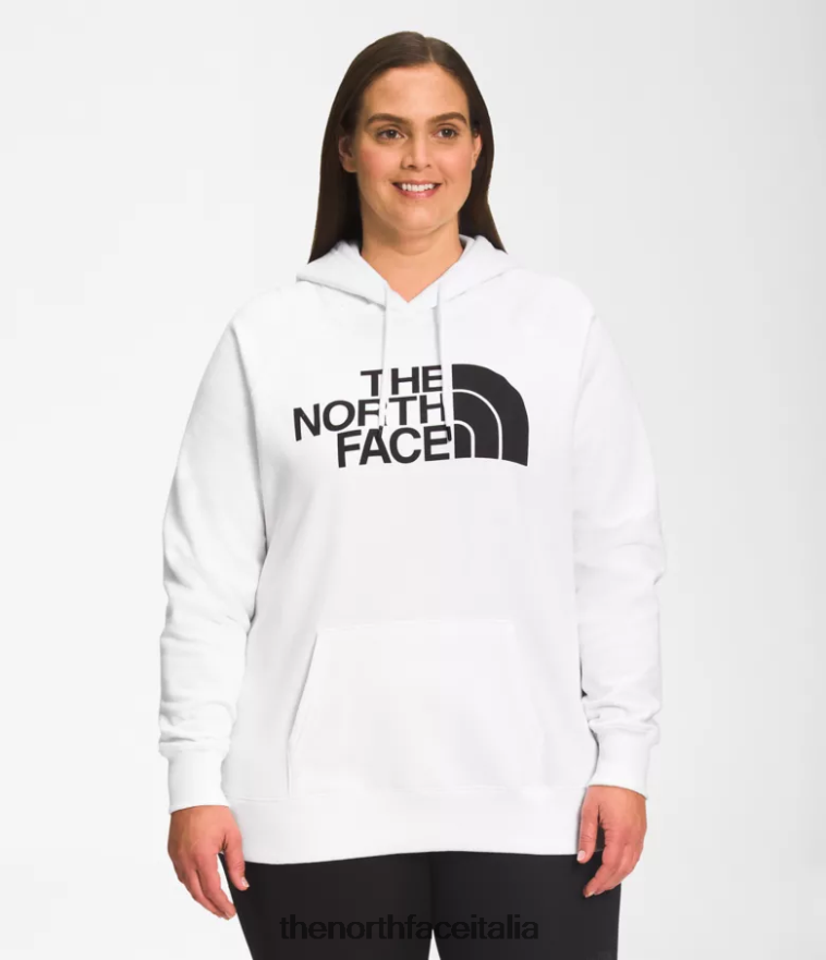 The North Face vestiario 460N8D57 tnf bianco/tnf nero donne più felpa con cappuccio a mezza cupola