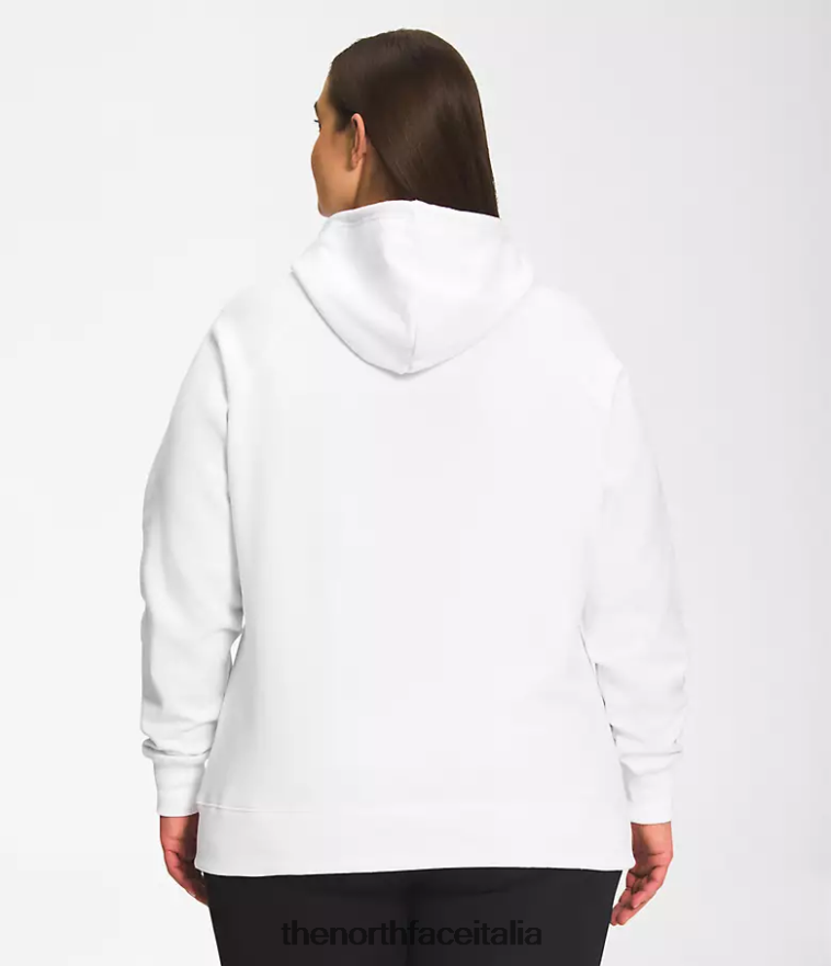 The North Face vestiario 460N8D57 tnf bianco/tnf nero donne più felpa con cappuccio a mezza cupola