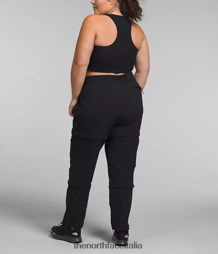 The North Face vestiario 460N8D59 grazie nero donne più pantaloni con cerniera Bridgeway