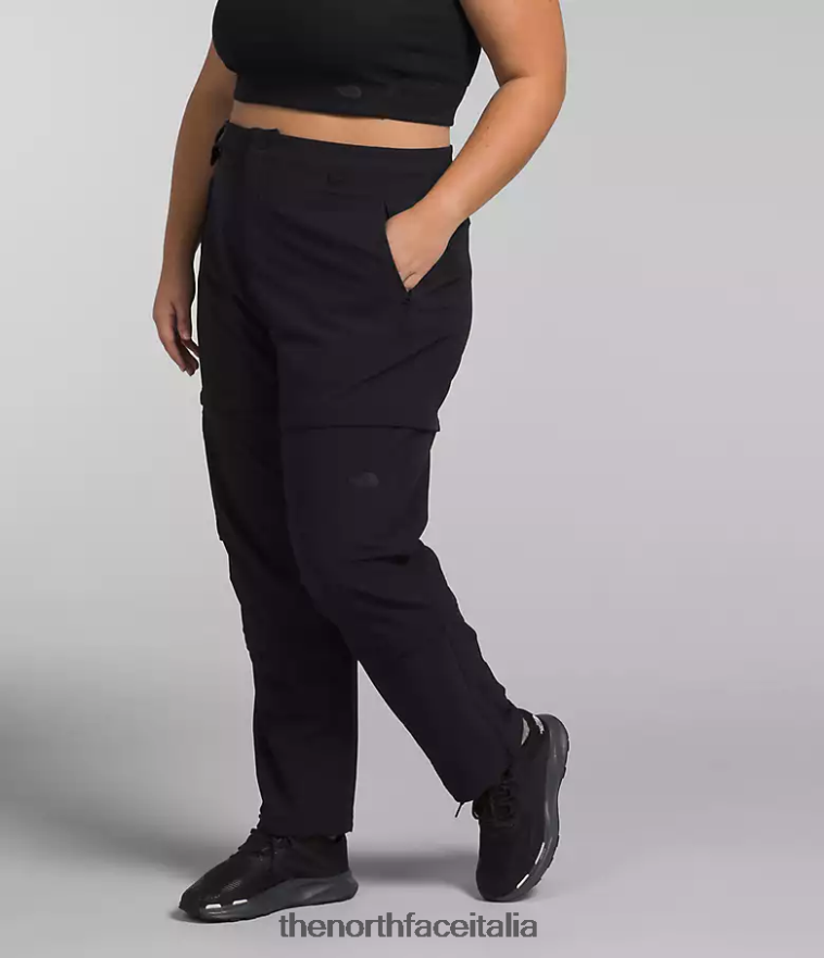 The North Face vestiario 460N8D59 grazie nero donne più pantaloni con cerniera Bridgeway
