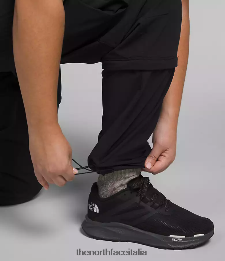 The North Face vestiario 460N8D59 grazie nero donne più pantaloni con cerniera Bridgeway