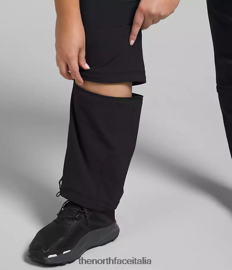 The North Face vestiario 460N8D59 grazie nero donne più pantaloni con cerniera Bridgeway