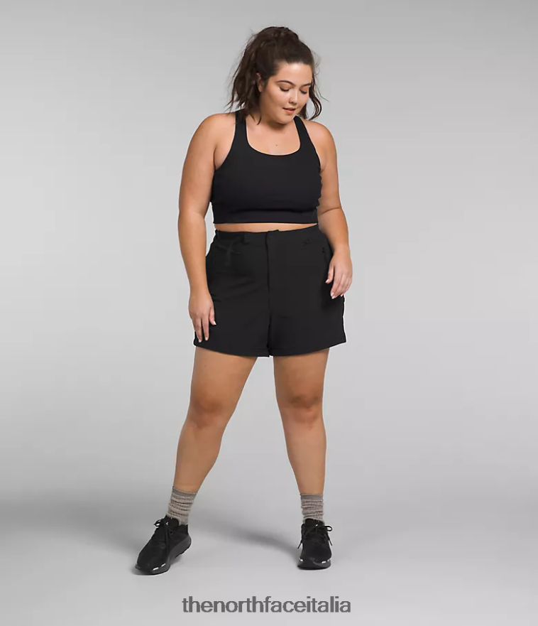 The North Face vestiario 460N8D59 grazie nero donne più pantaloni con cerniera Bridgeway
