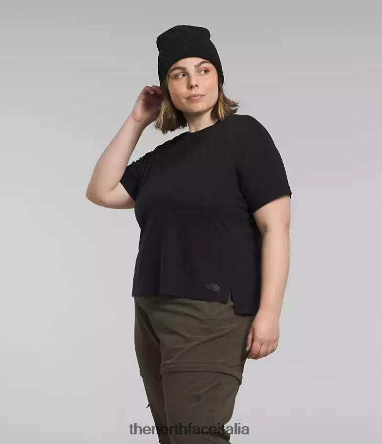 The North Face vestiario 460N8D623 grazie nero donne più la maglietta a maniche corte Dawndream