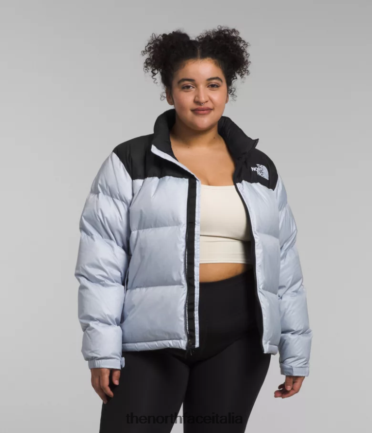 The North Face vestiario 460N8D797 pervinca polveroso/nero tnf donne più giacca retrò nuptse del 1996
