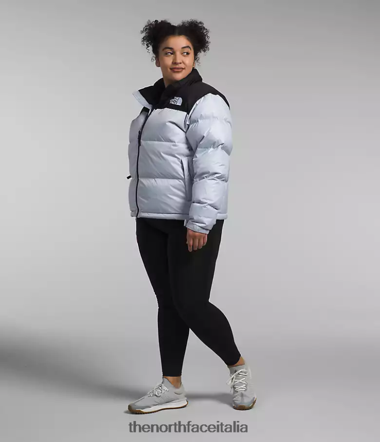 The North Face vestiario 460N8D797 pervinca polveroso/nero tnf donne più giacca retrò nuptse del 1996