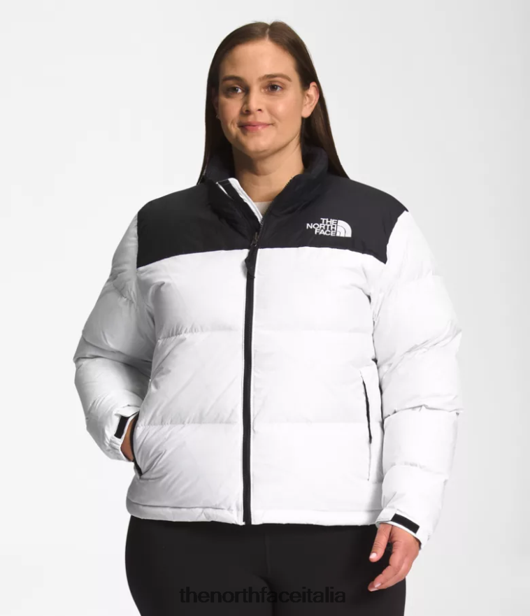 The North Face vestiario 460N8D798 tnf bianco donne più giacca retrò nuptse del 1996