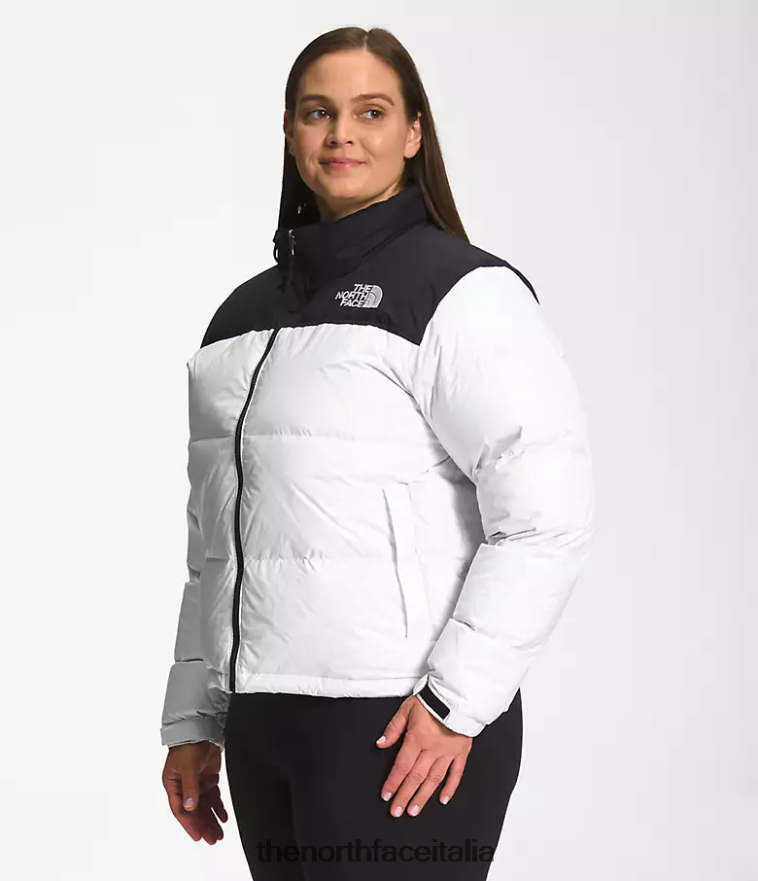 The North Face vestiario 460N8D798 tnf bianco donne più giacca retrò nuptse del 1996