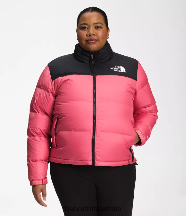 The North Face vestiario 460N8D799 rosa cosmo donne più giacca retrò nuptse del 1996 - Clicca l'immagine per chiudere