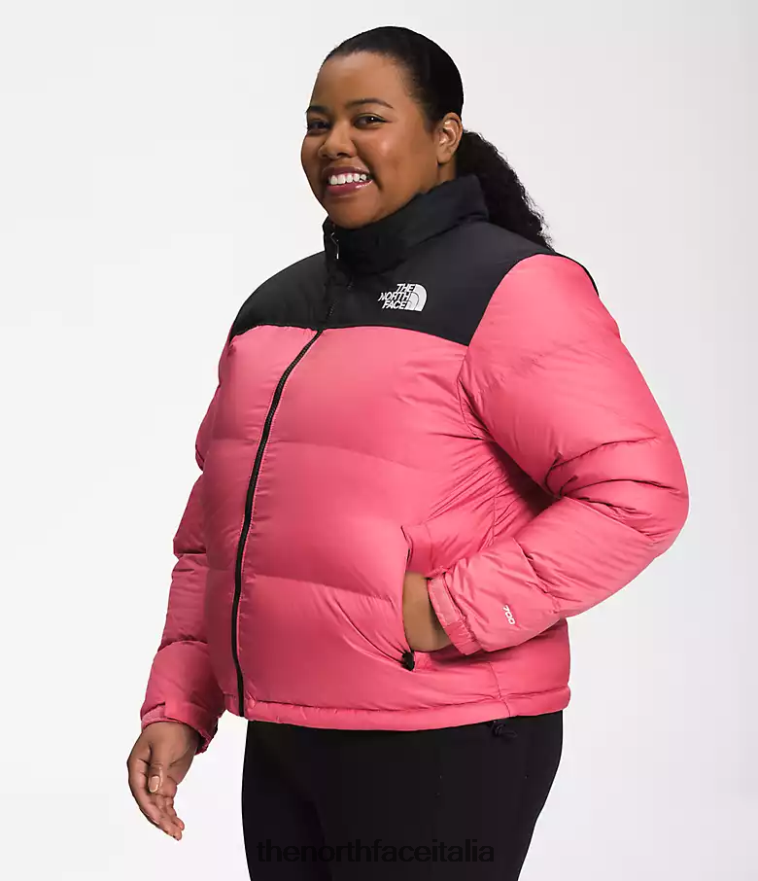 The North Face vestiario 460N8D799 rosa cosmo donne più giacca retrò nuptse del 1996