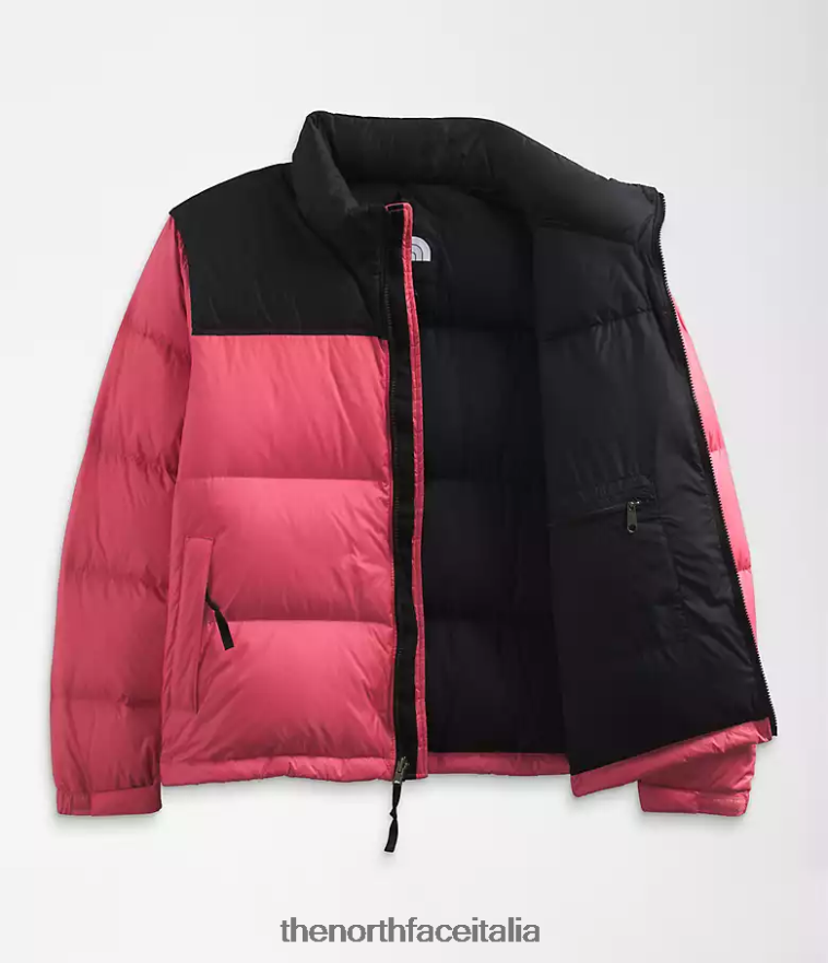 The North Face vestiario 460N8D799 rosa cosmo donne più giacca retrò nuptse del 1996