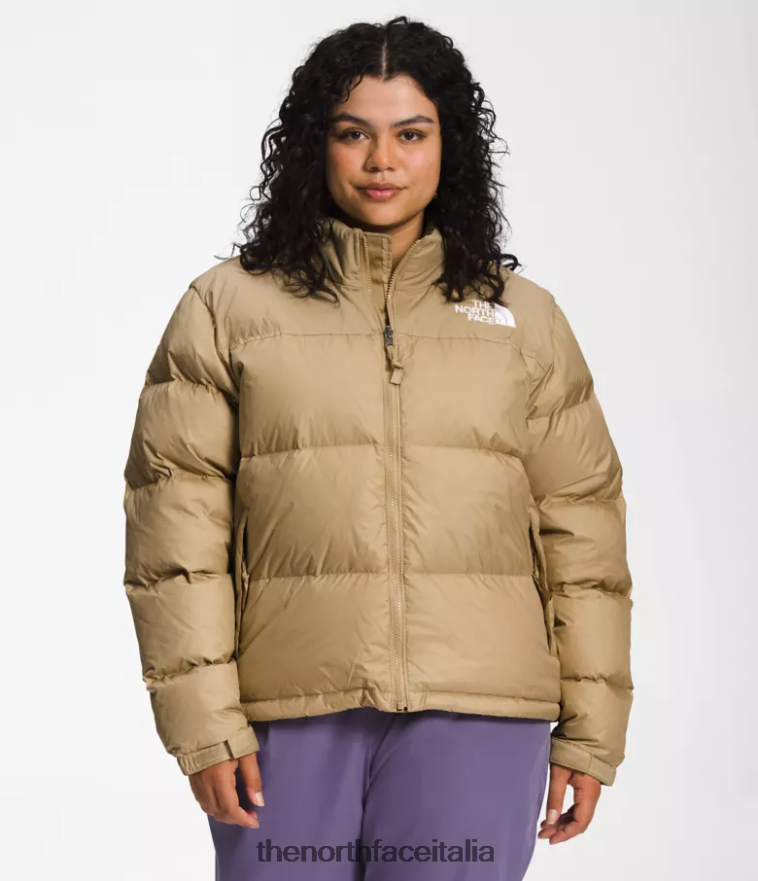 The North Face vestiario 460N8D800 pietra kaki donne più giacca retrò nuptse del 1996 - Clicca l'immagine per chiudere