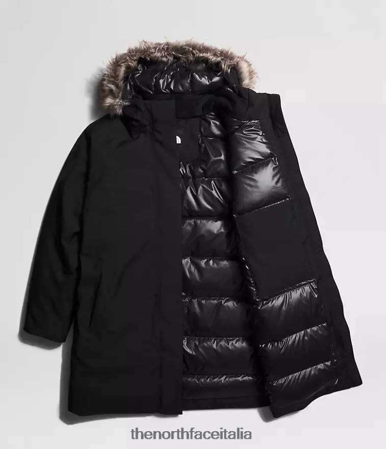 The North Face vestiario 460N8D965 grazie nero donne più parka artico