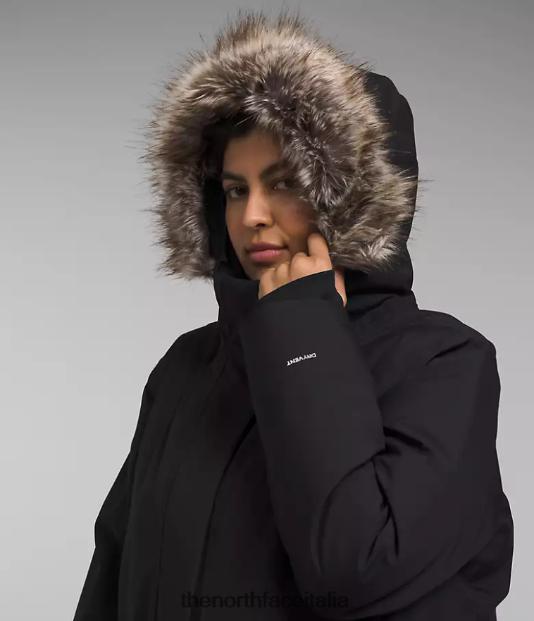 The North Face vestiario 460N8D965 grazie nero donne più parka artico