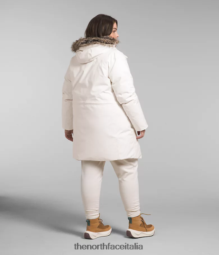 The North Face vestiario 460N8D967 gardenia bianca donne più parka artico