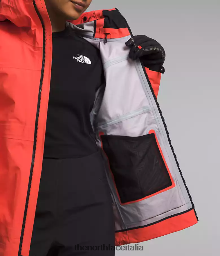 The North Face vestiario 460N8D1173 arancione radioso donne Giacca Summit Series Chamlang FutureLight