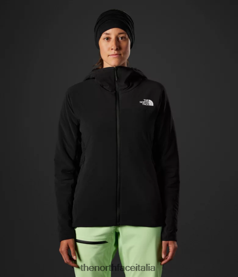 The North Face vestiario 460N8D321 grazie nero donne Felpa con cappuccio ibrida Casaval della serie Summit