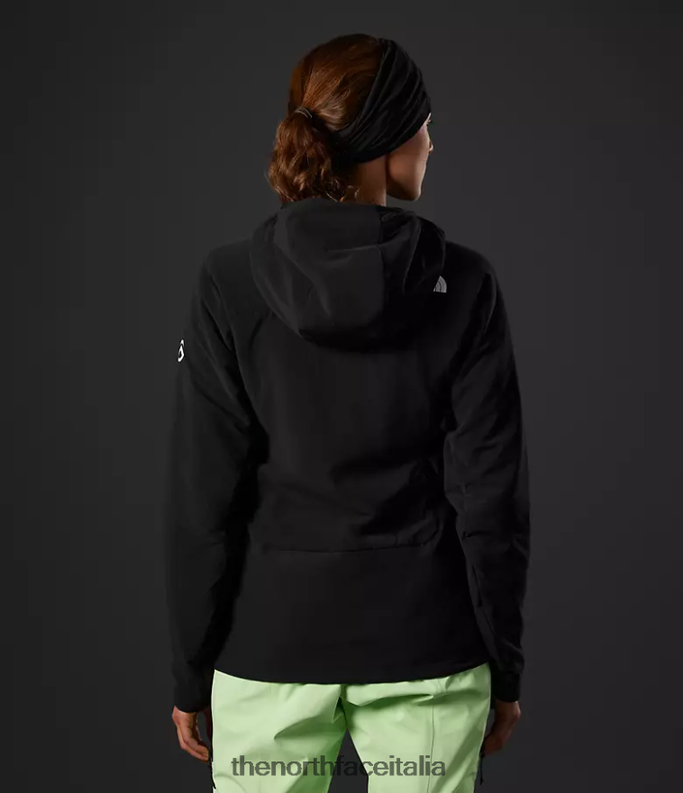 The North Face vestiario 460N8D321 grazie nero donne Felpa con cappuccio ibrida Casaval della serie Summit