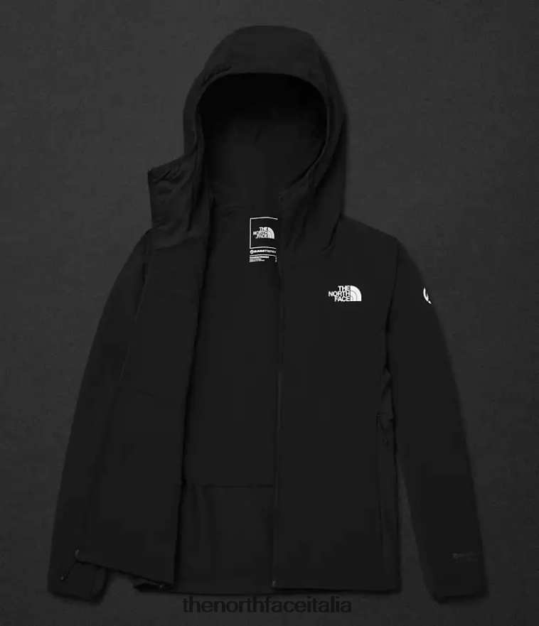 The North Face vestiario 460N8D321 grazie nero donne Felpa con cappuccio ibrida Casaval della serie Summit