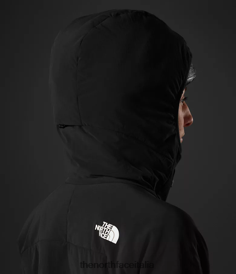 The North Face vestiario 460N8D321 grazie nero donne Felpa con cappuccio ibrida Casaval della serie Summit