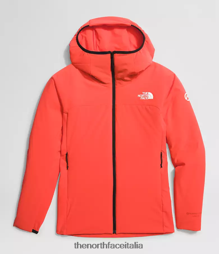 The North Face vestiario 460N8D322 arancione radioso donne Felpa con cappuccio ibrida Casaval della serie Summit