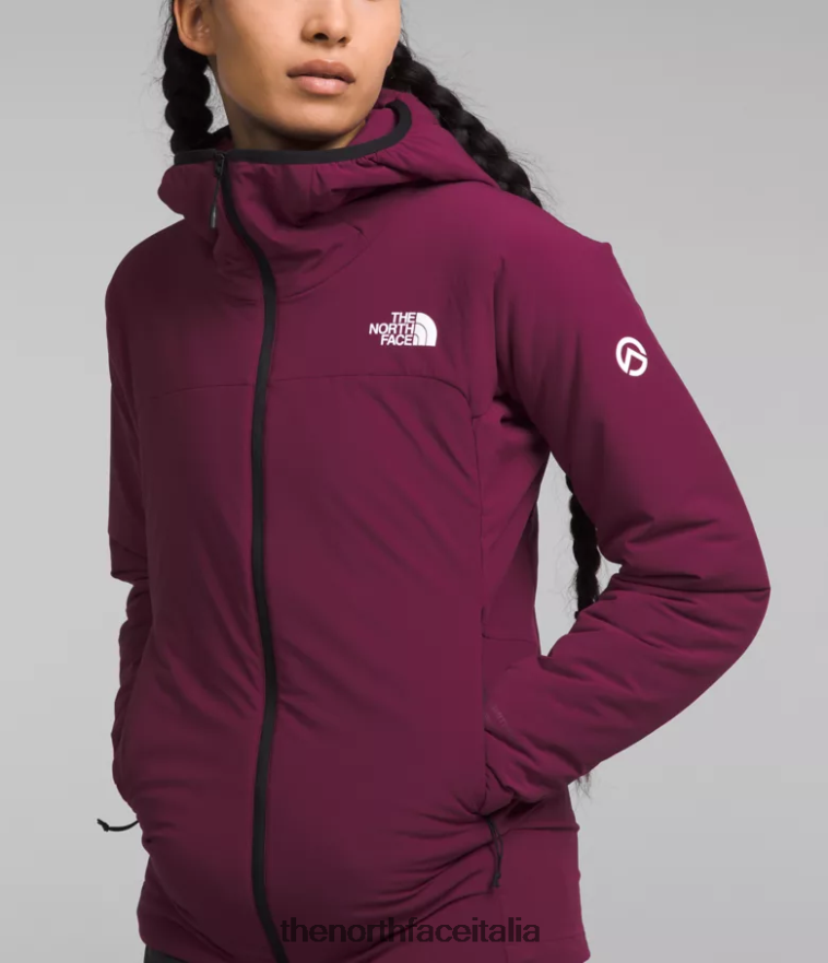 The North Face vestiario 460N8D323 boysenberry donne Felpa con cappuccio ibrida Casaval della serie Summit - Clicca l'immagine per chiudere