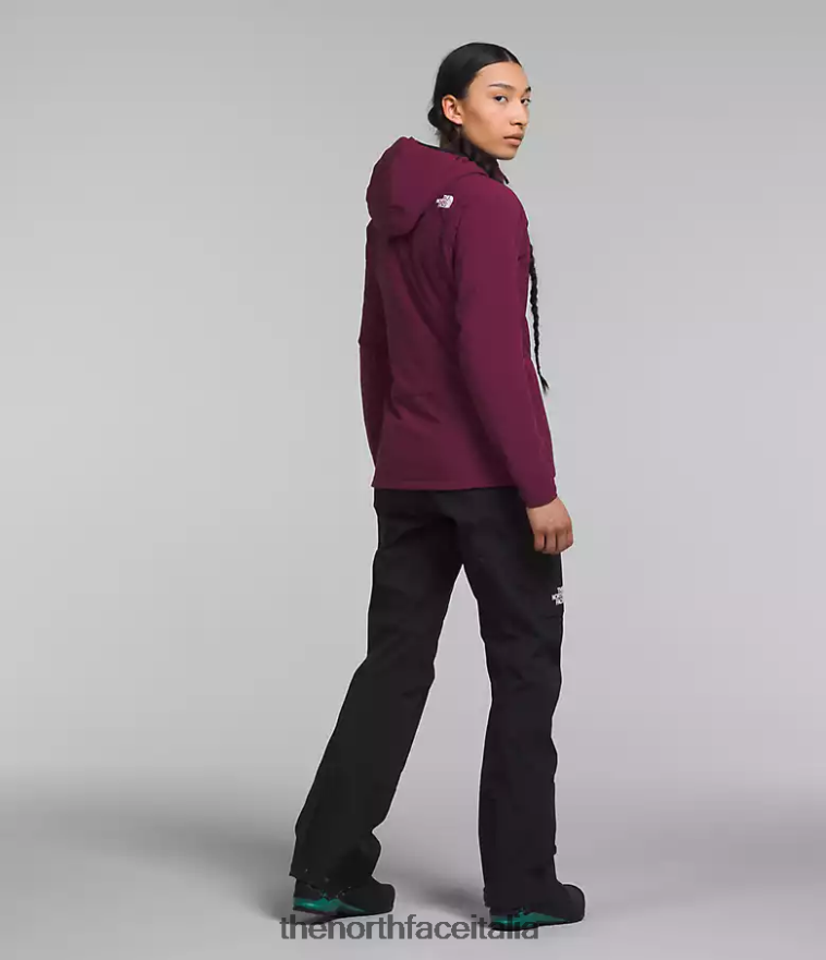 The North Face vestiario 460N8D323 boysenberry donne Felpa con cappuccio ibrida Casaval della serie Summit