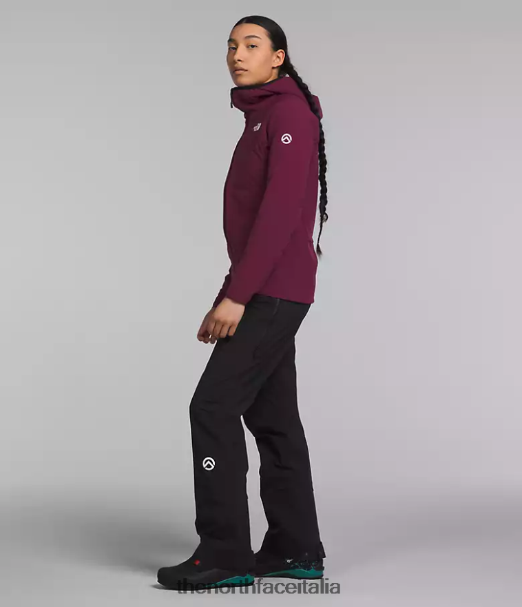 The North Face vestiario 460N8D323 boysenberry donne Felpa con cappuccio ibrida Casaval della serie Summit