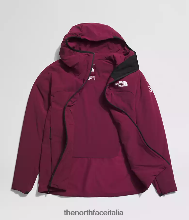 The North Face vestiario 460N8D323 boysenberry donne Felpa con cappuccio ibrida Casaval della serie Summit