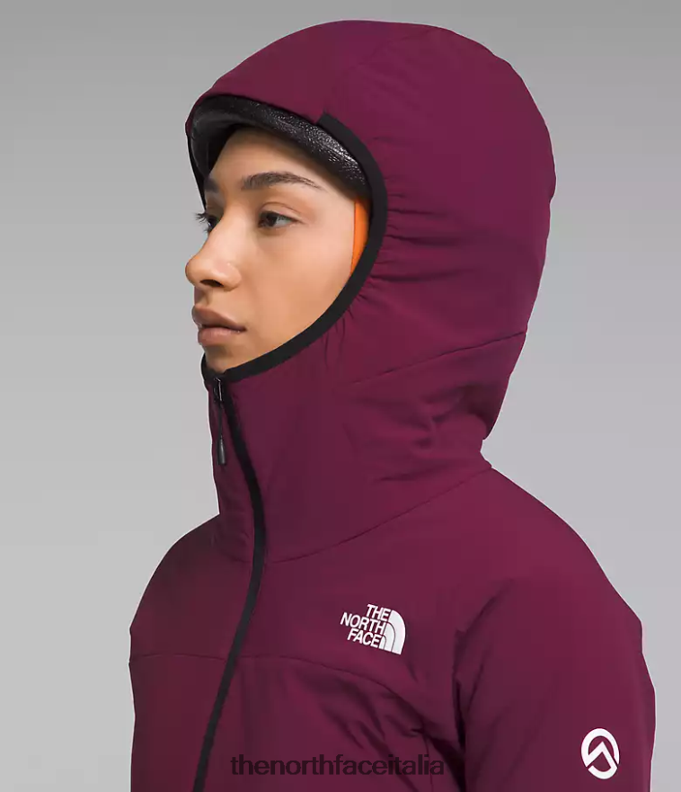 The North Face vestiario 460N8D323 boysenberry donne Felpa con cappuccio ibrida Casaval della serie Summit