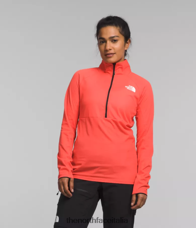 The North Face vestiario 460N8D447 arancione radioso donne summit series futurefleece lt -zip
