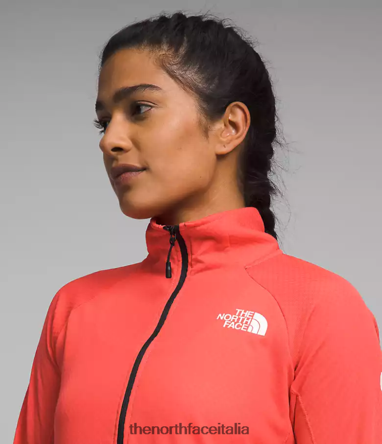 The North Face vestiario 460N8D447 arancione radioso donne summit series futurefleece lt -zip