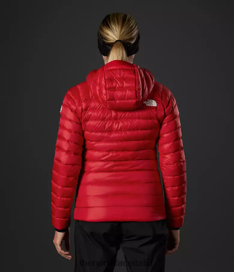 The North Face vestiario 460N8D667 grazie rosso donne Felpa con cappuccio Breithorn della serie Summit