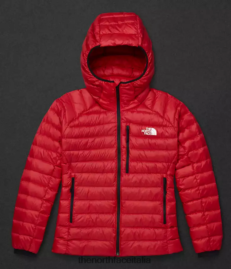 The North Face vestiario 460N8D667 grazie rosso donne Felpa con cappuccio Breithorn della serie Summit