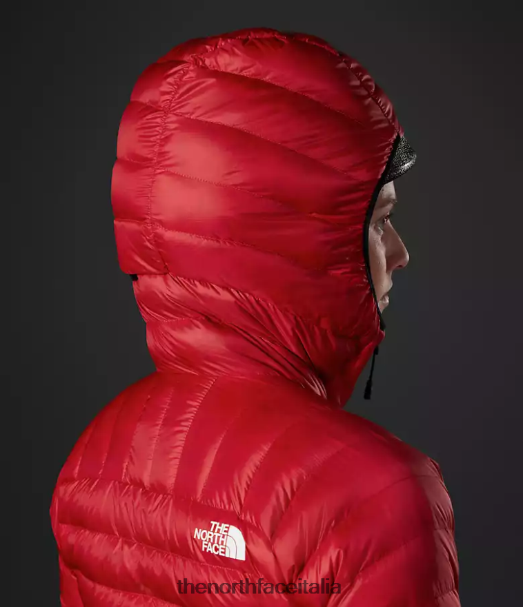 The North Face vestiario 460N8D667 grazie rosso donne Felpa con cappuccio Breithorn della serie Summit