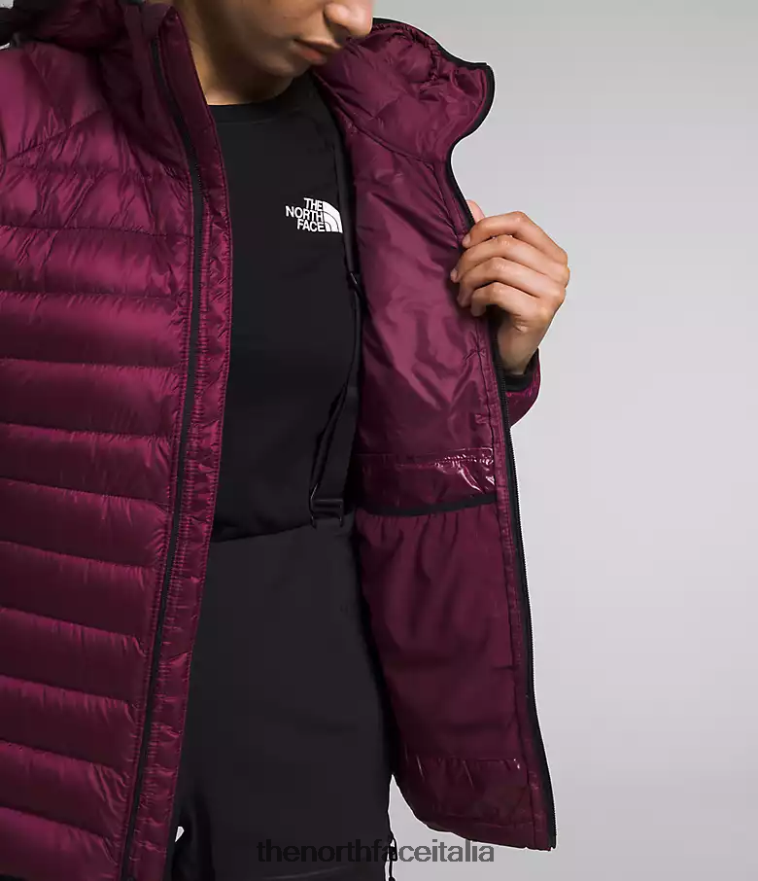 The North Face vestiario 460N8D668 boysenberry donne Felpa con cappuccio Breithorn della serie Summit