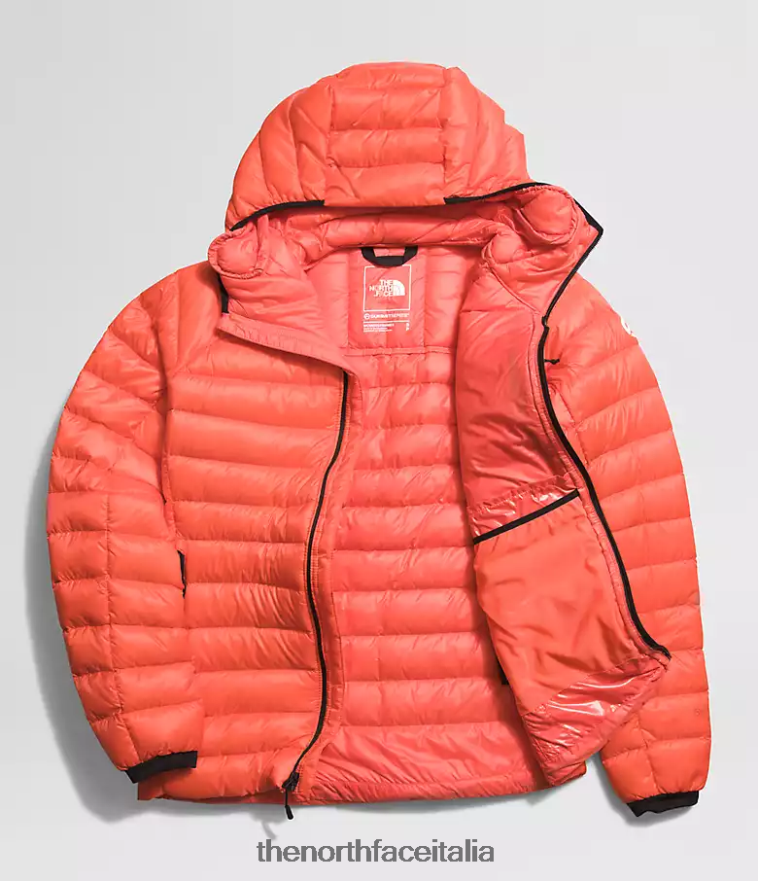 The North Face vestiario 460N8D669 arancione radioso donne Felpa con cappuccio Breithorn della serie Summit