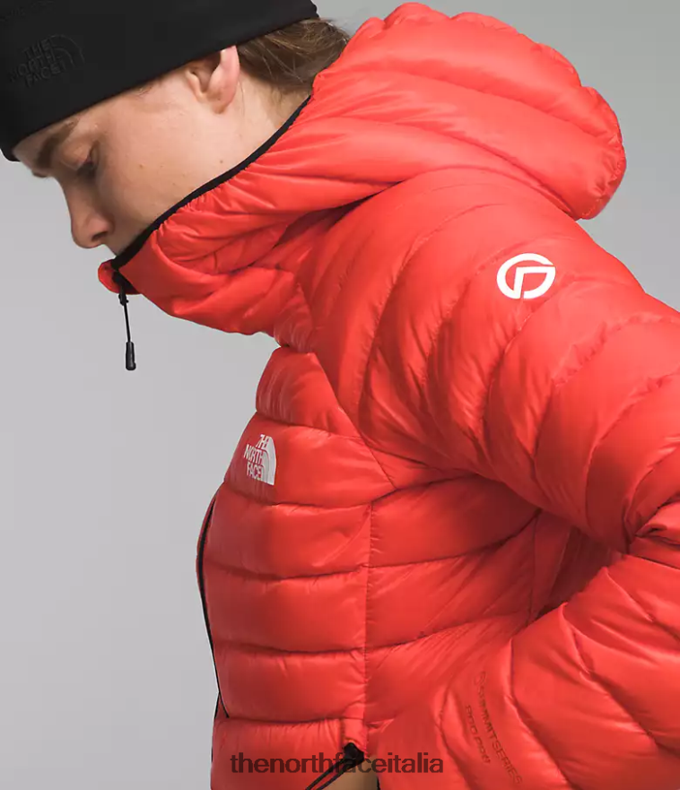 The North Face vestiario 460N8D669 arancione radioso donne Felpa con cappuccio Breithorn della serie Summit