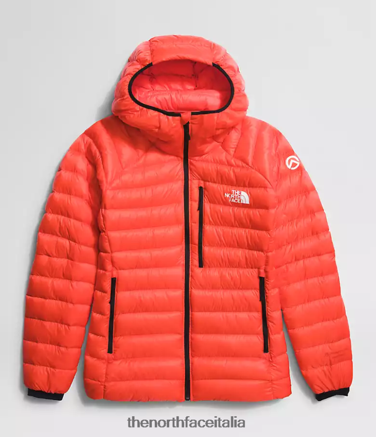 The North Face vestiario 460N8D669 arancione radioso donne Felpa con cappuccio Breithorn della serie Summit