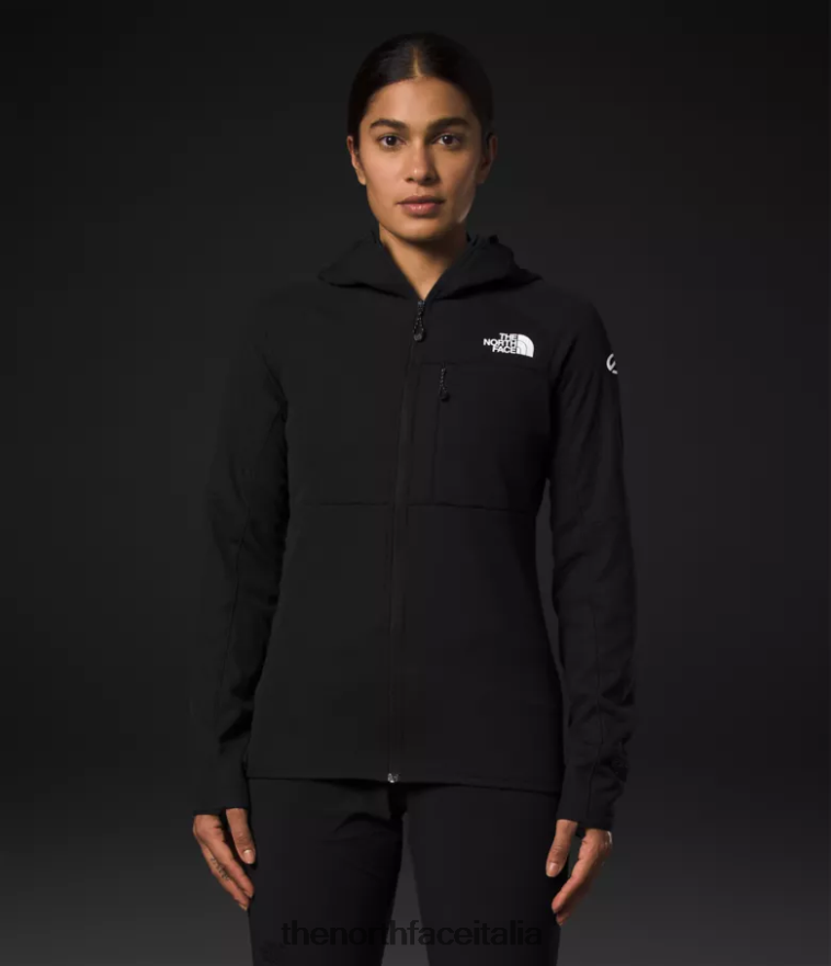 The North Face vestiario 460N8D737 grazie nero donne Felpa con cappuccio e zip intera Summit Series Futurefleece